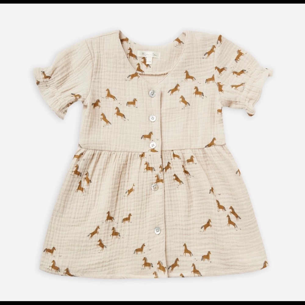 Rylee + Cru Jeanette Dress || Horses